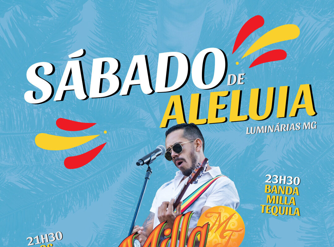 Cartaz Sábado de Aleluia em Luminárias Minas Gerais Abril 2025