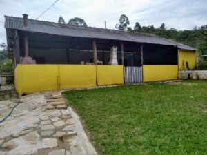 Varanda e área do Rancho da Fumaça em Luminárias