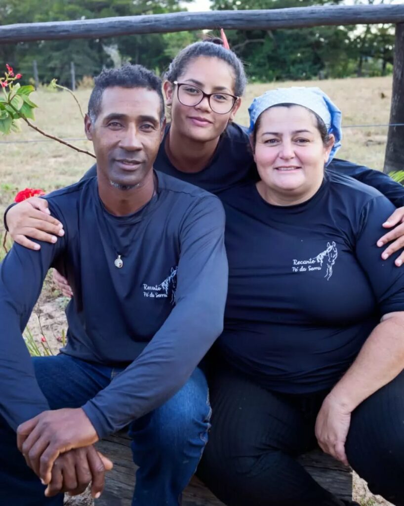A família propritária do Recanto Pé da Serra.