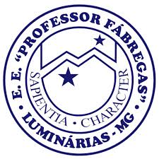 Logo Brasão Escola Estadual Professor Fáabregas Luminárias Minas Gerais