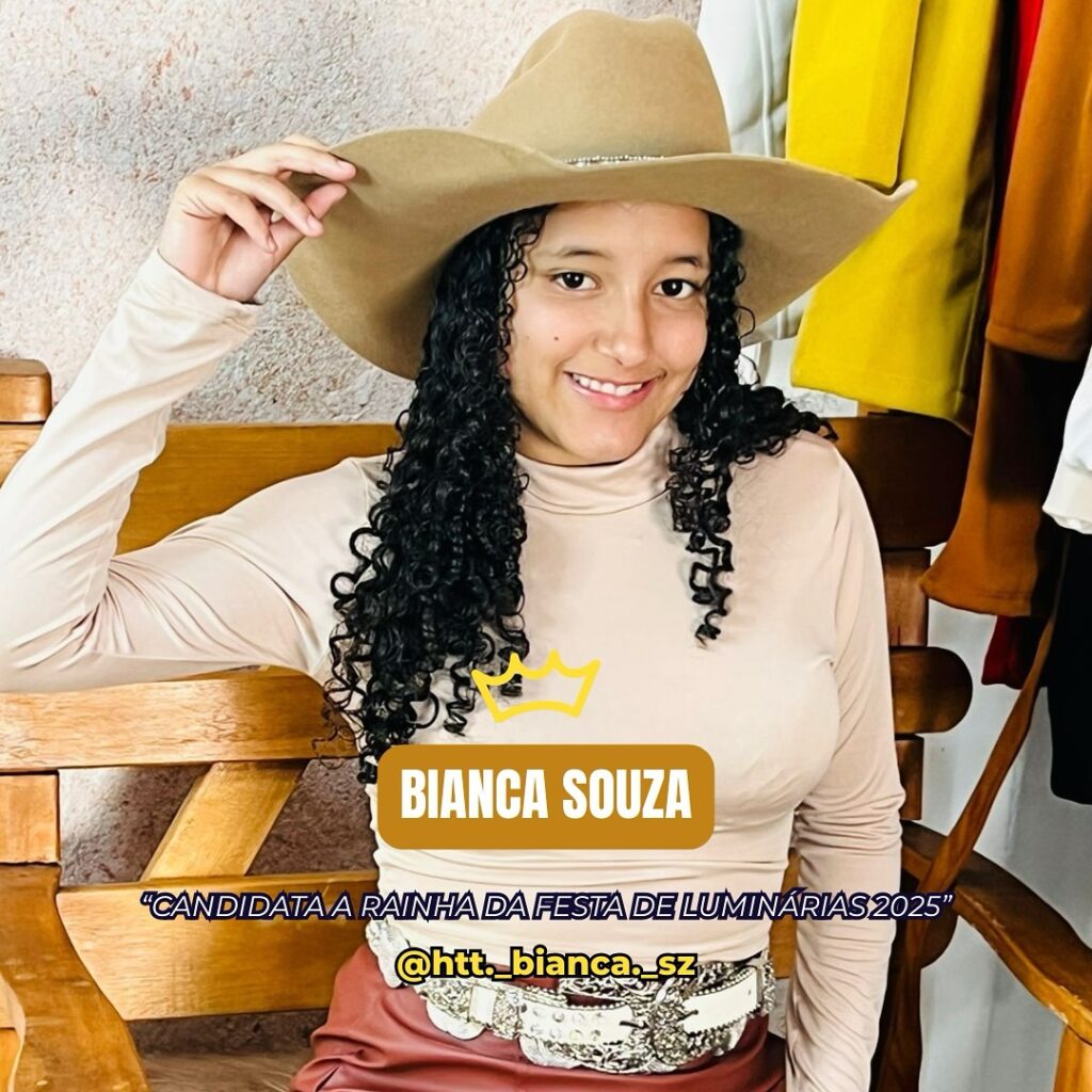 Conheça as finalistas do concurso para a Rainha da Tradicional Festa de Julho de Luminárias 1 Rainha da Festa de Julho 2025 Bianca Souza