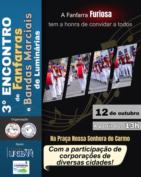 3° Encontro de Fanfarras e Bandas Marciais de Luminárias