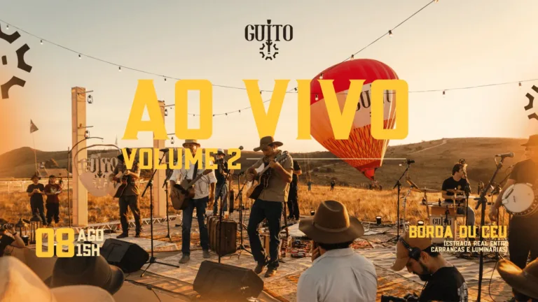 Guito ao Vivo Vol.2 acontece no Borda du Céu em Luminárias no dia 8 de agosto