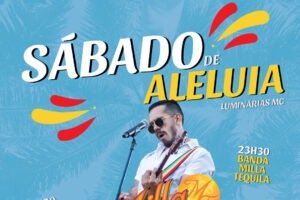 Cartaz Sábado de Aleluia em Luminárias Minas Gerais Abril 2025